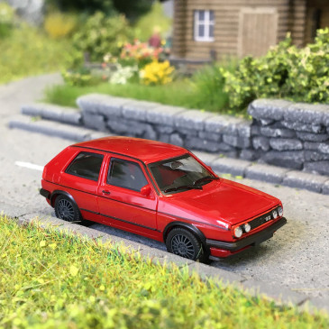 Volkswagen Golf II GTI, rouge, 1984 - HERPA 430838-005- HO 1/87