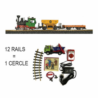 Coffret de démarrage vapeur + 2 wagons train de jardin -G-1/28-LGB 70403