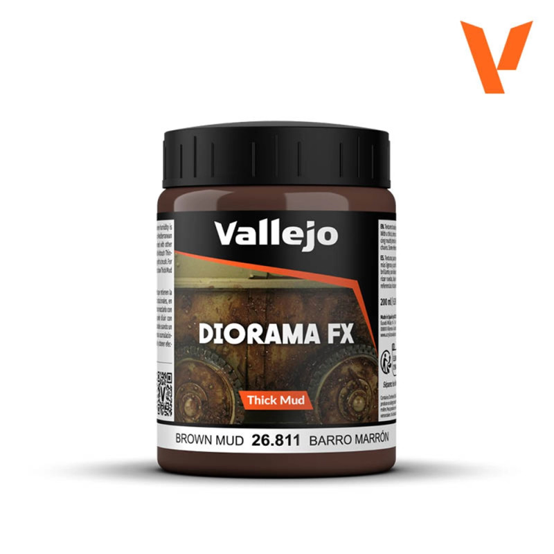 Effet Boue Épaisse brune 200 ml - Diorama FX - VALLEJO 26.811