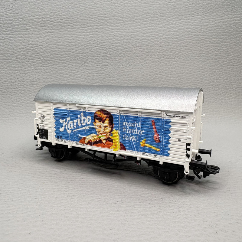 Wagon couvert type Gms 30 version courte, "Haribo", DB - MARKLIN 46399