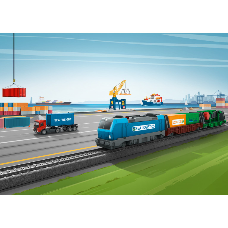 Coffret de départ "Logistique de conteneurs", My World - MARKLIN 29349 - HO 1/87