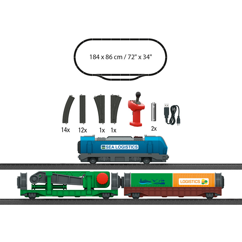 Coffret de départ "Logistique de conteneurs", My World - MARKLIN 29349 - HO 1/87
