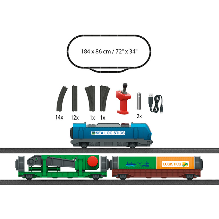 Coffret de départ "Logistique de conteneurs", My World - MARKLIN 29349 - HO 1/87