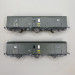 LSMODELS MW108 - 2 fourgons Dd², marquage UIC, logo encadré jaune, feux de fin de convoi, SNCF