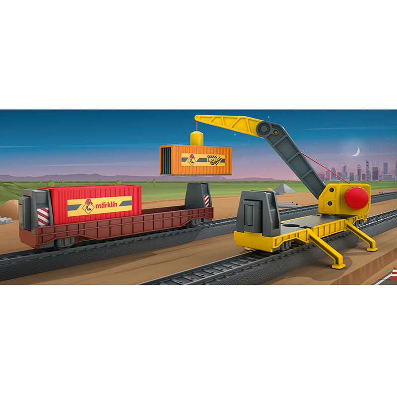 Wagon porte-conteneurs, My World - MARKLIN 44122 - HO 1/87