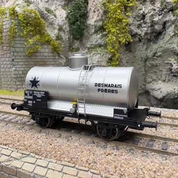Wagon citerne OCEM, "Desmarais", livrée grise, SNCF, Ep. IIIa - LSMODELS 30455 - HO 1/87