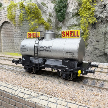 Wagon citerne OCEM, "SHELL", livrée grise, SNCF, Ep. IVa - LSMODELS 30457 - HO 1/87