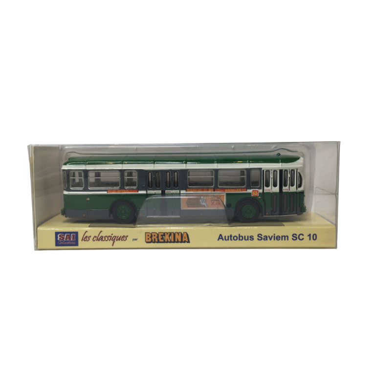 Autobus SAVIEM SC10, 0-4-4, RATP ligne 65 (Gare d'Austerlitz - Mairie d'Aubervilliers), 1974, exclusif - BREKINA 4364 - HO 1/87