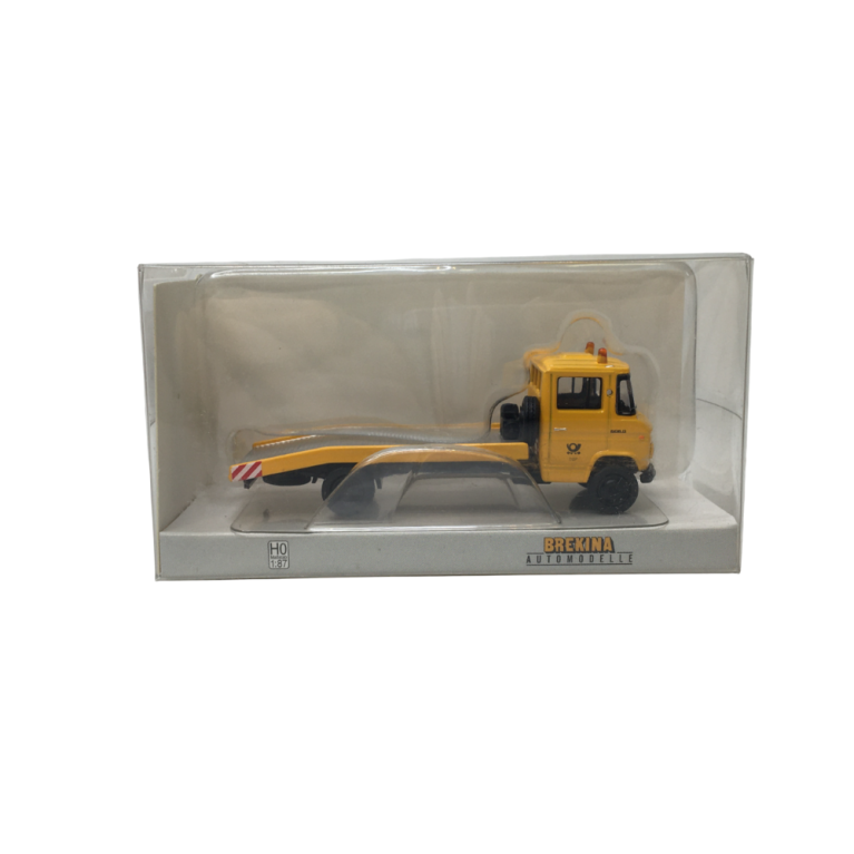 Dépanneuse MB L 608 de la poste fédérale, jaune  - BREKINA 36739 - HO 1/87