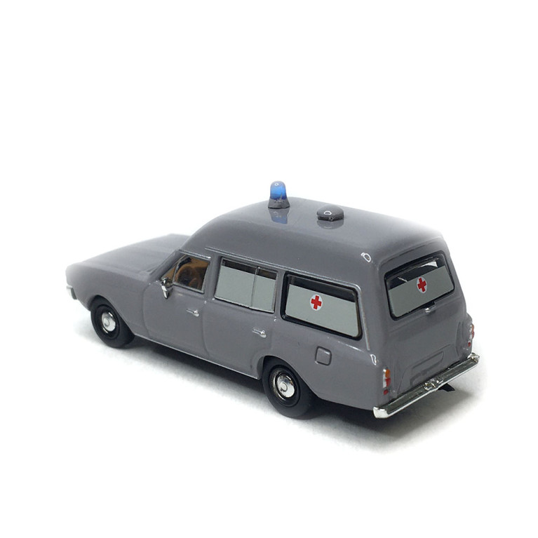 Opel Rekord, Ambulance, gris, 1968 - BREKINA 20671 - HO 1/87 Opel Rekord, Ambulance, gris, 1968 - BREKINA 20671 - HO 1/87