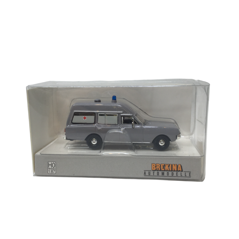 Opel Rekord, Ambulance, gris, 1968 - BREKINA 20671 - HO 1/87 Opel Rekord, Ambulance, gris, 1968 - BREKINA 20671 - HO 1/87