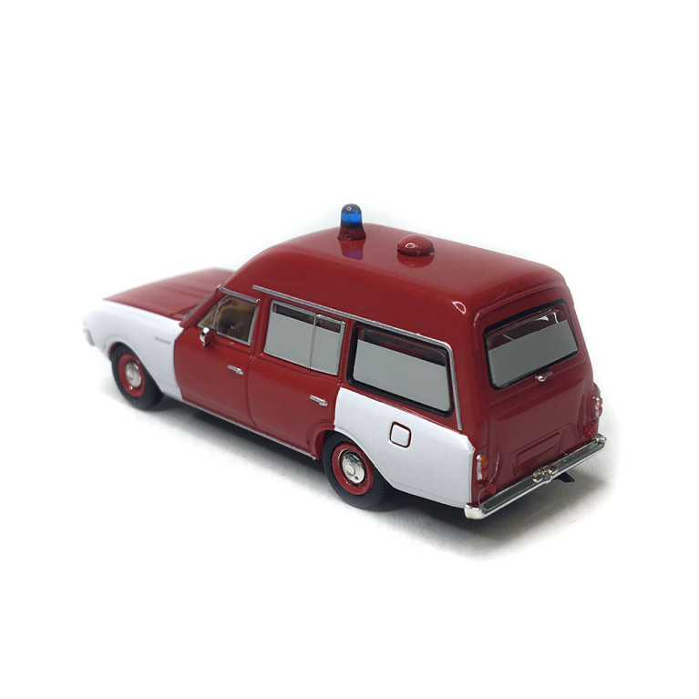 Opel Rekord C, Ambulance pompiers, rouge, 1968 - BREKINA 20675 - HO 1/87 Opel Rekord C, Ambulance pompiers, rouge, 1968 - BREKINA 20675 - HO 1/87