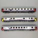 LSMODELS 42300 - 3 voitures, I6 A9, I10 Bistro et I6 B11, "livrée Memling", SNCB