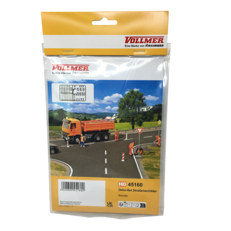 Coffret de déco, panneaux de rue - VOLLMER 45610 - HO 1/87