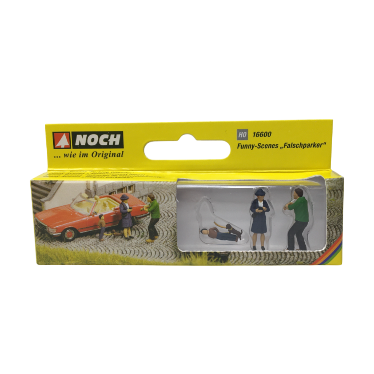 Coffret de figurines Funny scenes : Contrevenant au stationnement - NOCH 16600 - HO 1/87 Coffret de figurines Funny scenes : Contrevenant au stationnement - NOCH 16600 - HO 1/87