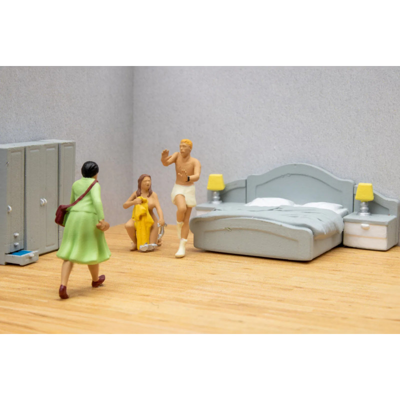 Evemodel 100 Figurines 1:87 HO – 18 Mm, Personnes Colorées Pour Diorama Ferroviaire