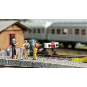 Coffret de figurines Funny scenes : Pause cigarette - NOCH 16604 - HO 1/87