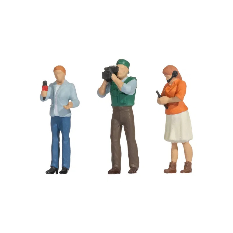 Coffret de figurines Funny scenes : Équipe de reporters - NOCH 16605 - HO 1/87 Coffret de figurines Funny scenes : Équipe de reporters - NOCH 16605 - HO 1/87