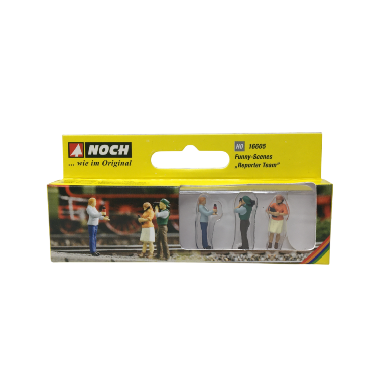 Coffret de figurines Funny scenes : Équipe de reporters - NOCH 16605 - HO 1/87 Coffret de figurines Funny scenes : Équipe de reporters - NOCH 16605 - HO 1/87