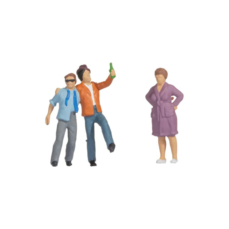 Coffret de figurines Funny scenes : Mecs bourrés - NOCH 16606 - HO 1/87 Coffret de figurines Funny scenes : Mecs bourrés - NOCH 16606 - HO 1/87