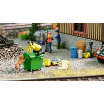 Coffret de figurines Funny scenes : Attention au chien - NOCH 16610 - HO 1/87