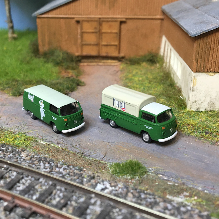 Volkswagen T2 transporter set 2 modèles, Persil, 1967 - LEMKE/MINIS LC3916 - N 1/160