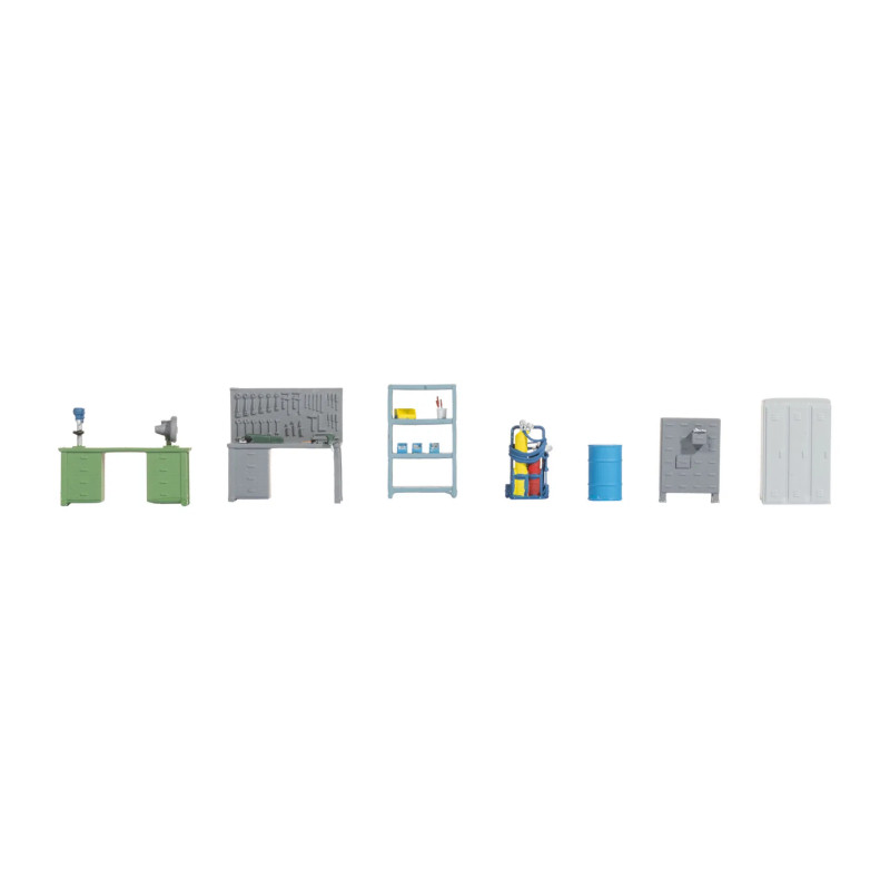 Coffret de figurines, Accessoires d'atelier - NOCH 14819 - HO 1/87
