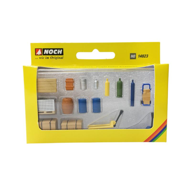 Coffret de figurines, Accessoires de gare de fret - NOCH 14823 - HO 1/87