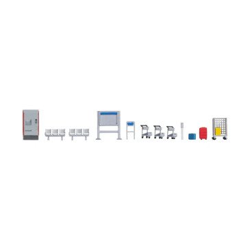 Coffret de figurines, Accessoires de plateforme - NOCH 14827 - HO 1/87