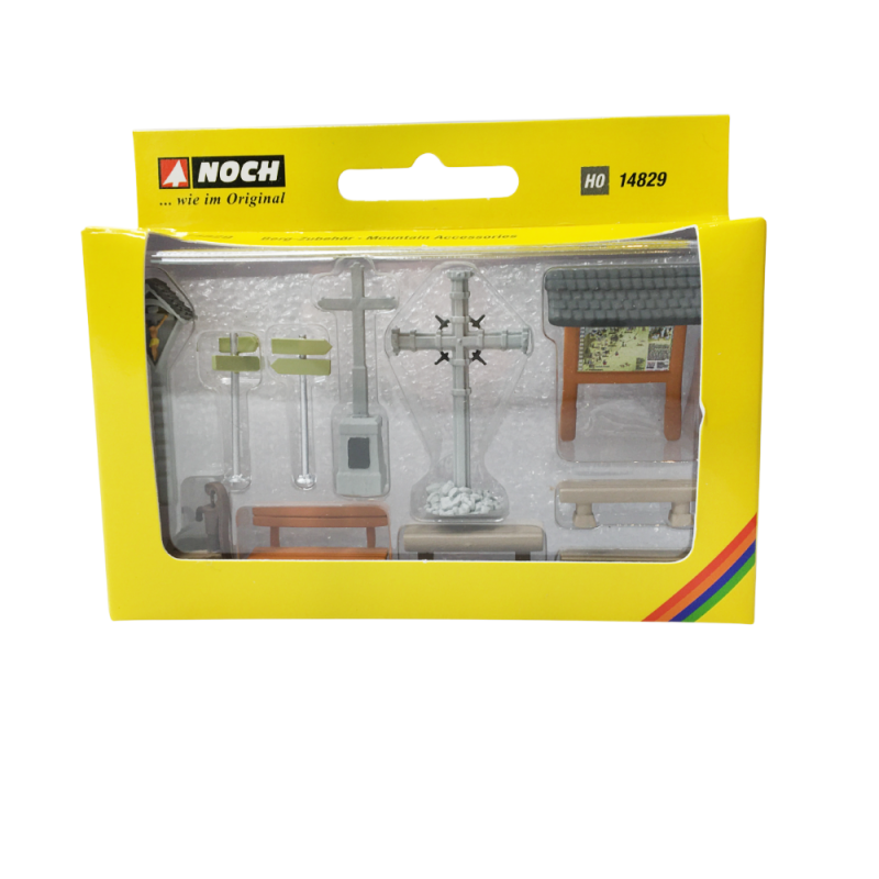Coffret de figurines, Accessoires de montagne - NOCH 14829 - HO 1/87