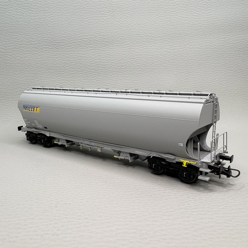 LSMODELS 30595 - Wagon trémie Tagnpps, "Nouveau logo Millet", SNCF
