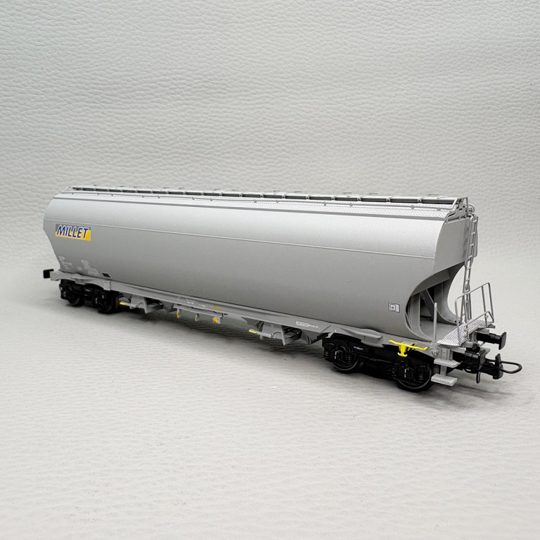 LSMODELS 30594 - Wagon trémie Tagnpps, "Nouveau logo Millet", SNCF