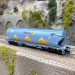 Wagon trémie Tagnpps, "Nouveau logo Millet soleil", bleu clair SNCF, Ep. VI - LSMODELS 30592 - HO 1/87