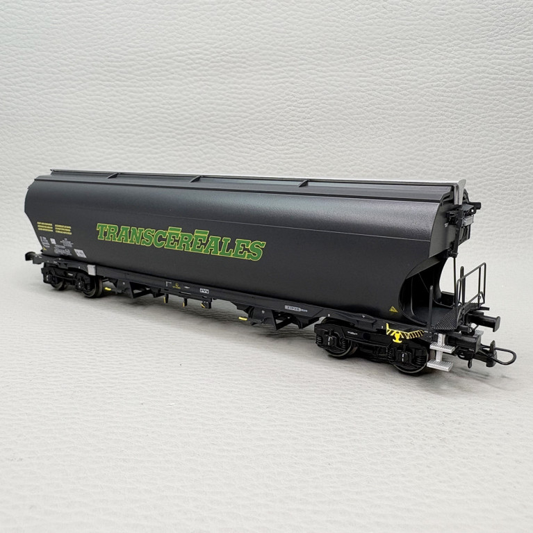 LSMODELS 30591 - Wagon trémie Tagnpps, "Trancéréales", gris foncé, SNCF