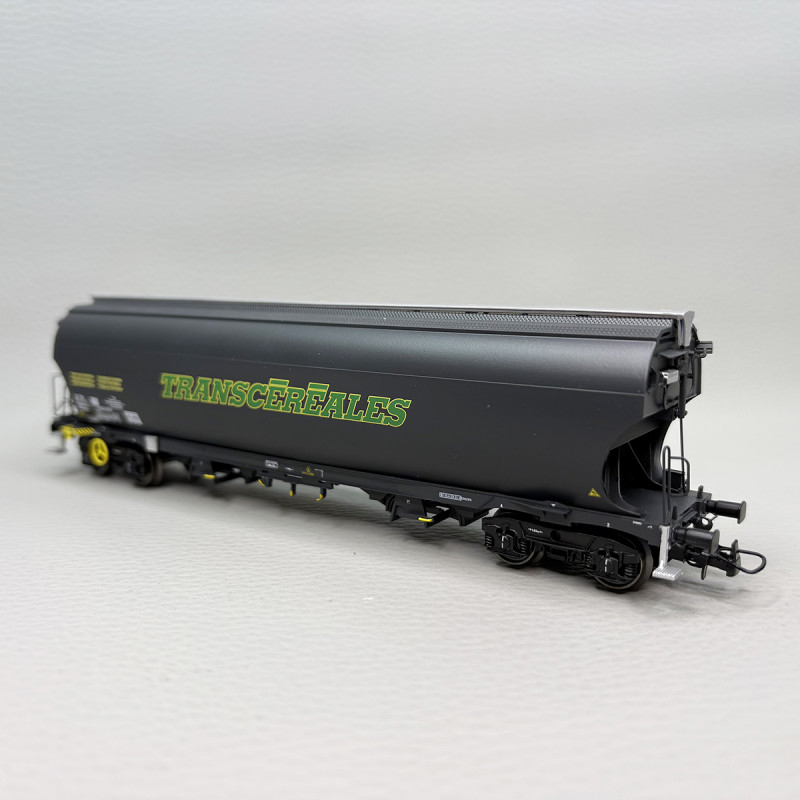 LSMODELS 30590 - Wagon trémie Tagnpps, "Trancéréales", gris foncé, SNCF
