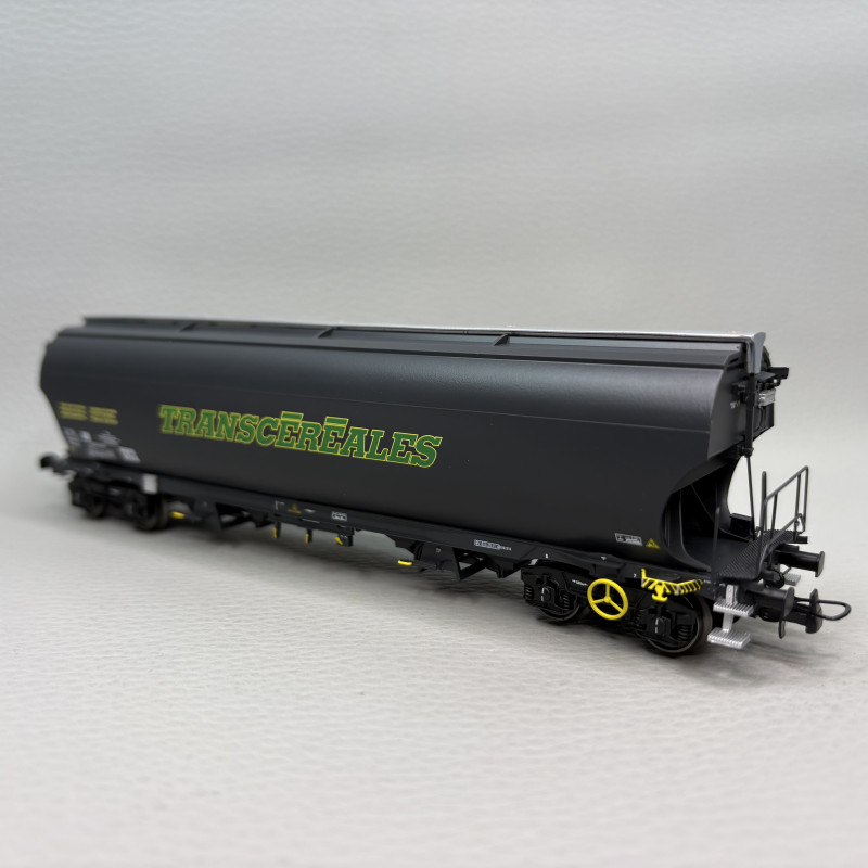 LSMODELS 30590 - Wagon trémie Tagnpps, "Trancéréales", gris foncé, SNCF