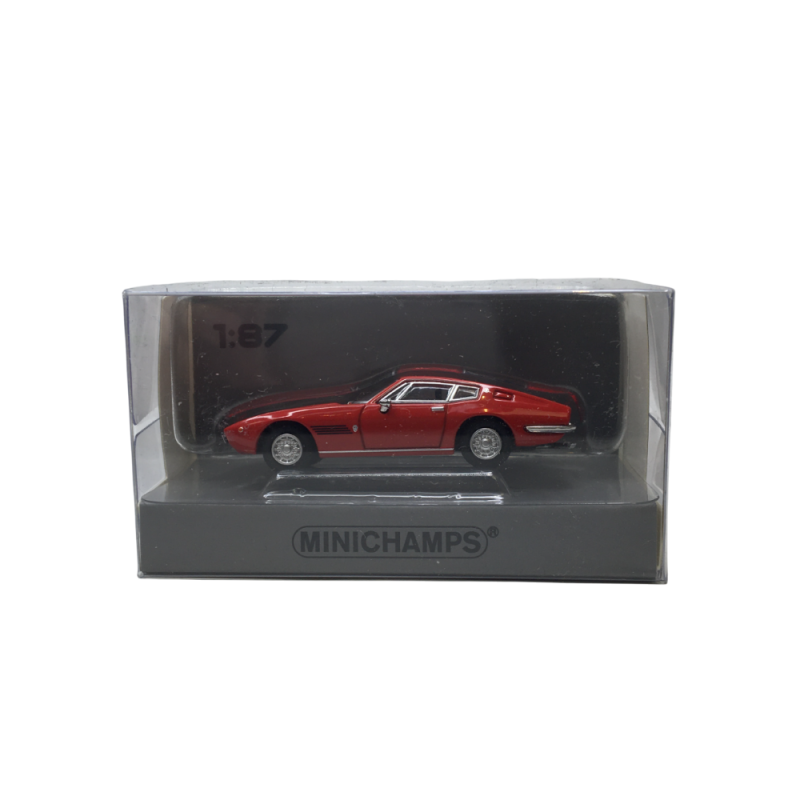 Maserati Ghibli coupé, rouge, 1969 - Minichamps 870123020 - 1/87 Maserati Ghibli coupé, rouge, 1969 - Minichamps 870123020 - 1/87