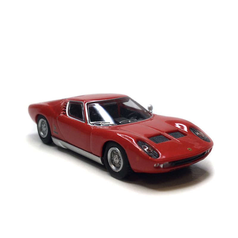 Lamborghini Miura, rouge, 1966 - Minichamps 870103020 - 1/87 Lamborghini Miura, rouge, 1966 - Minichamps 870103020 - 1/87