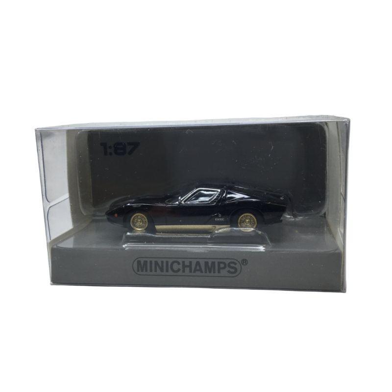 Lamborghini Miura, noir, 1966 - Minichamps 870103024 - 1/87 Lamborghini Miura, noir, 1966 - Minichamps 870103024 - 1/87