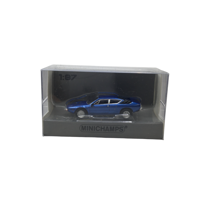 Lamborghini Urraco, bleu métallisé, 1974 - Minichamps 870103324 - 1/87 Lamborghini Urraco, bleu métallisé, 1974 - Minichamps 870103324 - 1/87