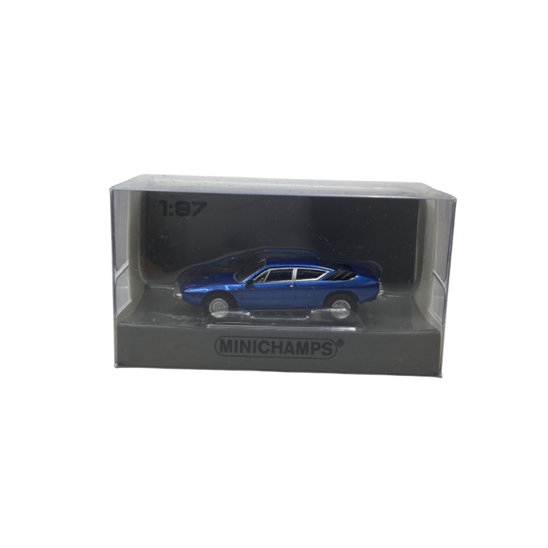 Lamborghini Urraco, bleu métallisé, 1974 - Minichamps 870103324 - 1/87 Lamborghini Urraco, bleu métallisé, 1974 - Minichamps 870103324 - 1/87