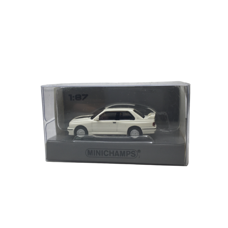 BMW M3 E30, blanc, 1986 - Minichamps 870020221 - 1/87 BMW M3 E30, blanc, 1986 - Minichamps 870020221 - 1/87
