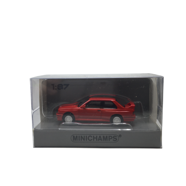 BMW M3 E30, rouge, 1986 - Minichamps 870020222 - 1/87 BMW M3 E30, rouge, 1986 - Minichamps 870020222 - 1/87
