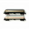 2 wagons citerne pare soleil Uas Sati Naphtachemie Sncf epIV-N-1/160-LSMODELS 60132