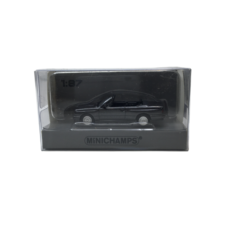 BMW M3 E30, cabriolet, gris foncé, 1988 - Minichamps 870020234 - 1/87 BMW M3 E30, cabriolet, gris foncé, 1988 - Minichamps 870020234 - 1/87