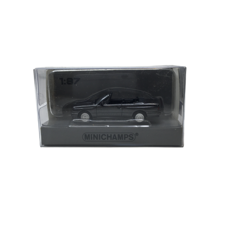 BMW M3 E30, cabriolet, gris foncé, 1988 - Minichamps 870020234 - 1/87 BMW M3 E30, cabriolet, gris foncé, 1988 - Minichamps 870020234 - 1/87