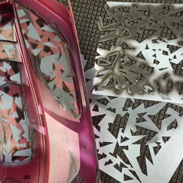 Pochoir "Camo Artic" - BITTYDESIGN BDSTC-018