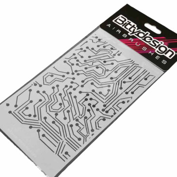 Pochoir "Electronic Circuit" - BITTYDESIGN BDSTC-013