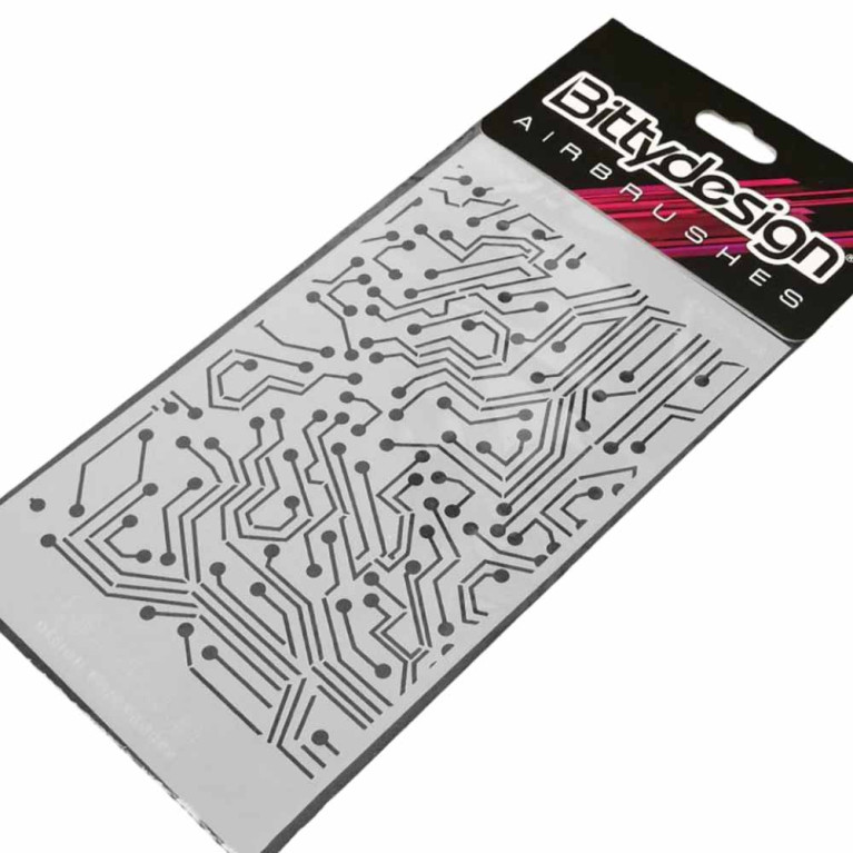 Pochoir "Electronic Circuit" - BITTYDESIGN BDSTC-013
