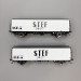 LSMODELS 30224 - 2 wagons frigorifiques type Ibes, logo STEF noir, marquage UIC, SNCF LSMODELS 30224 - 2 wagons frigorifiques type Ibes, logo STEF noir, marquage UIC, SNCF